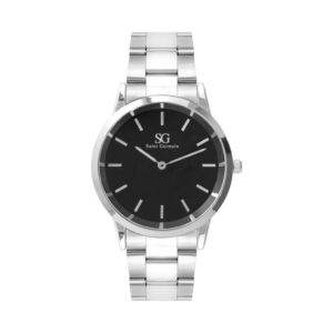 Relógio Masculino Pulseira Prata Belmont Black Silver 40mm